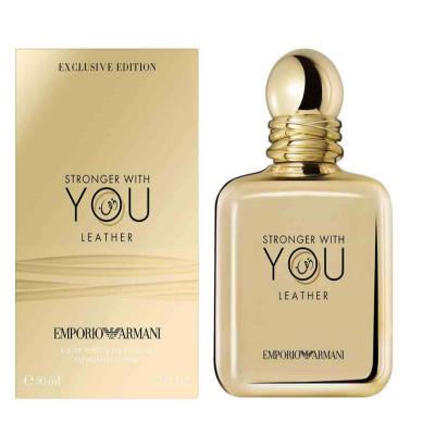 جورجيو ارماني امبوريو ارماني سترونجر ويذ يو ليذر اكسكلوسف ايديشين - أو دي بارفيوم (رجالي) 50مل